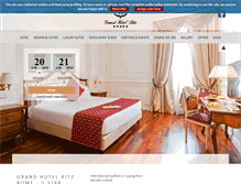 Tablet Screenshot of hotelritzrome.com
